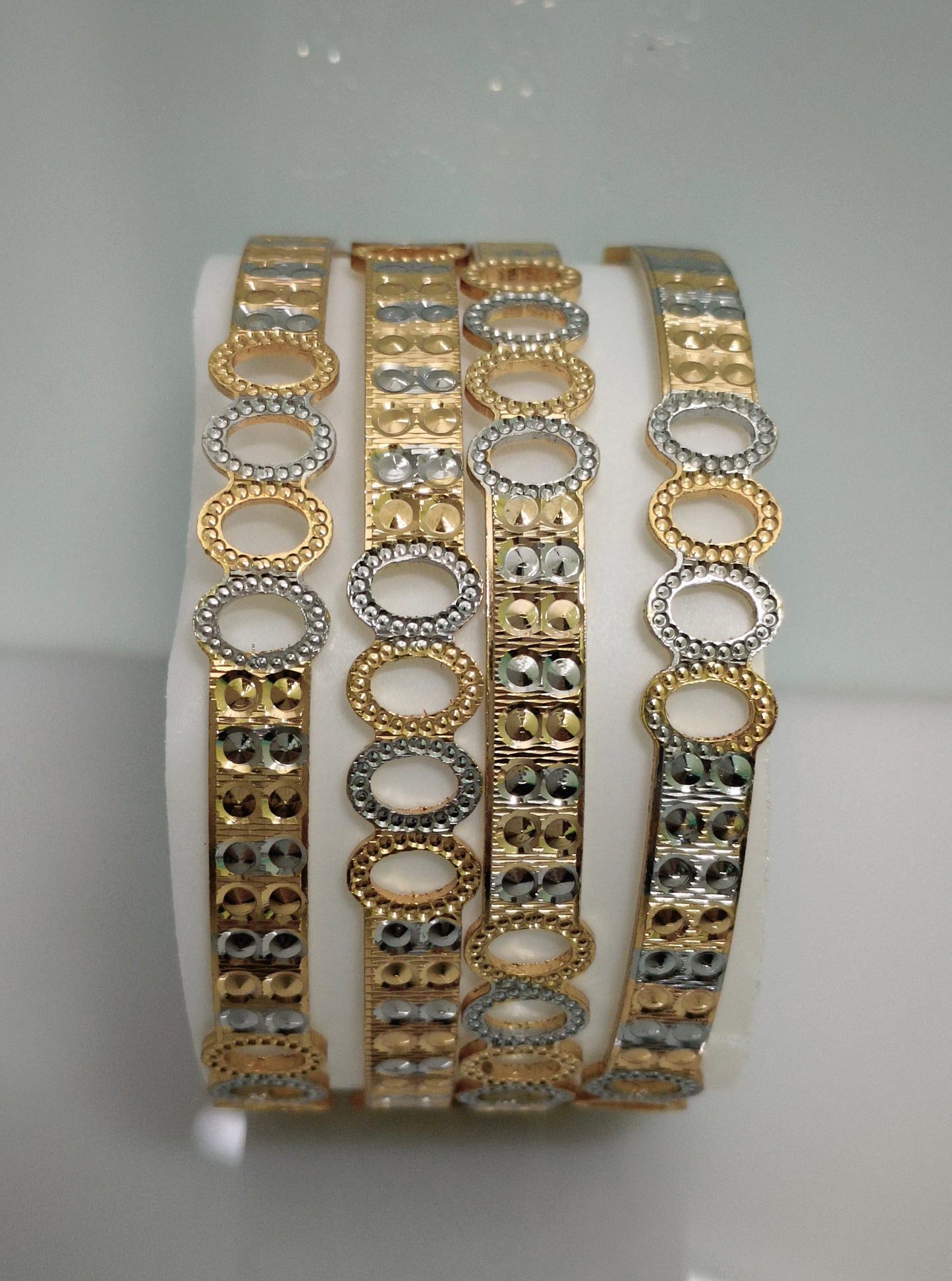 Real gold look bangles