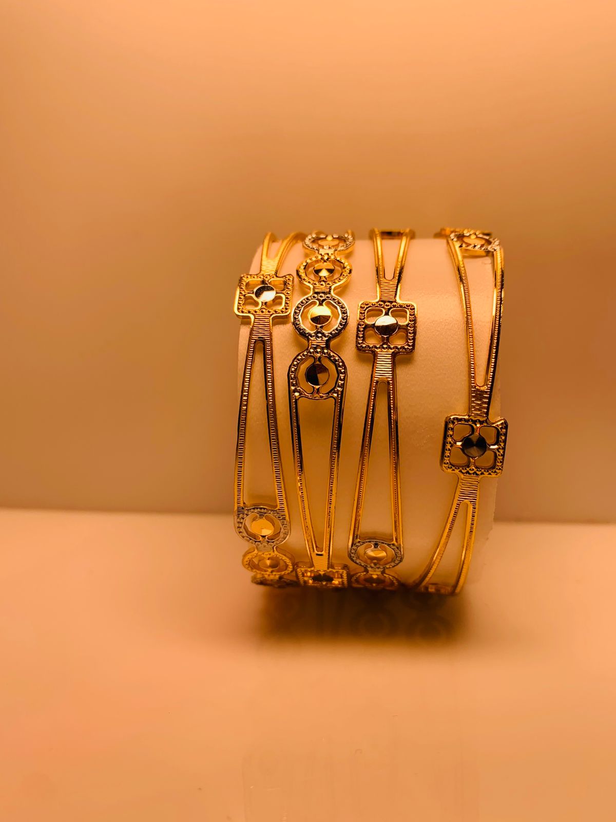 Real gold design bangles