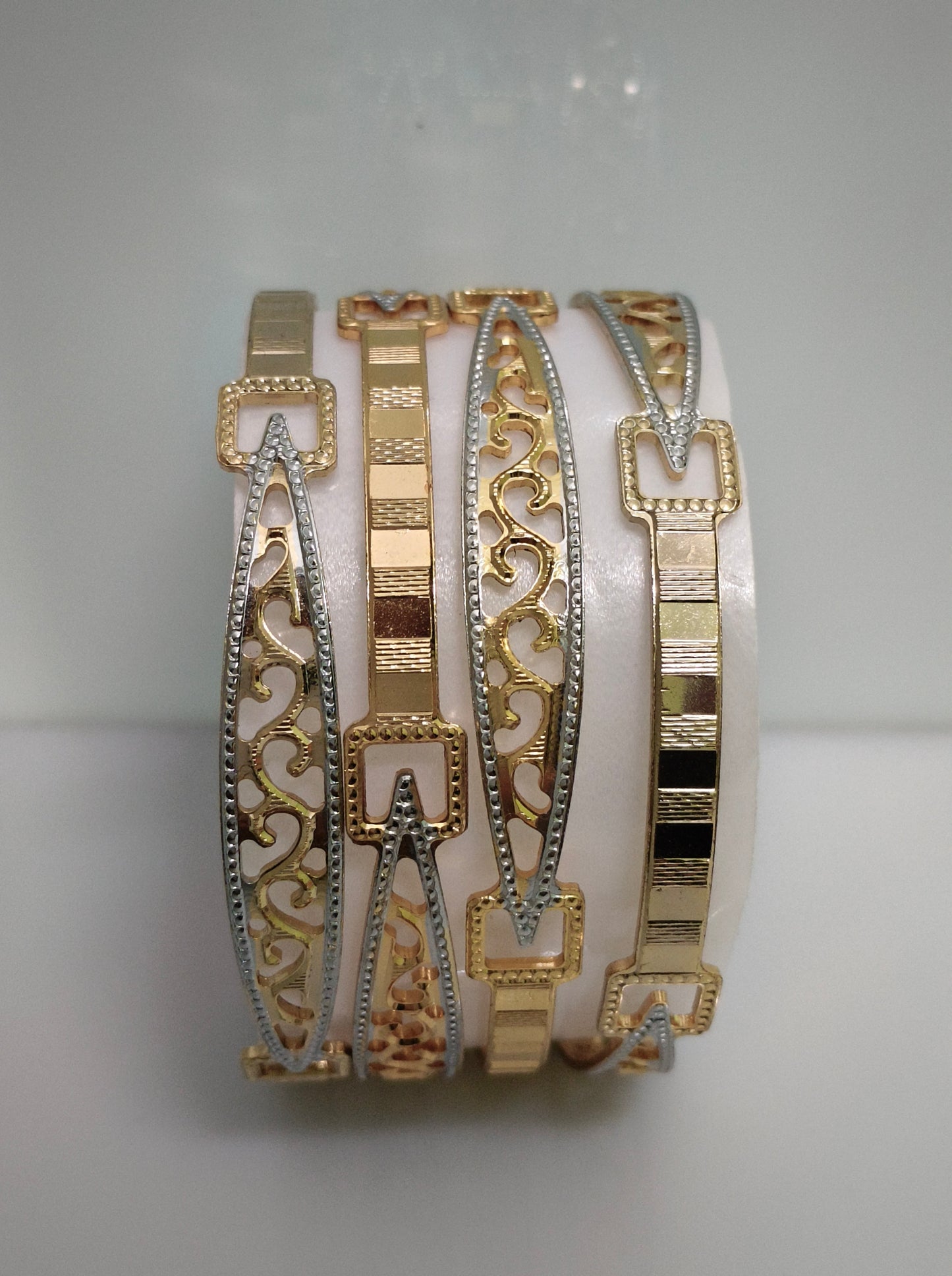 Real gold look bangles