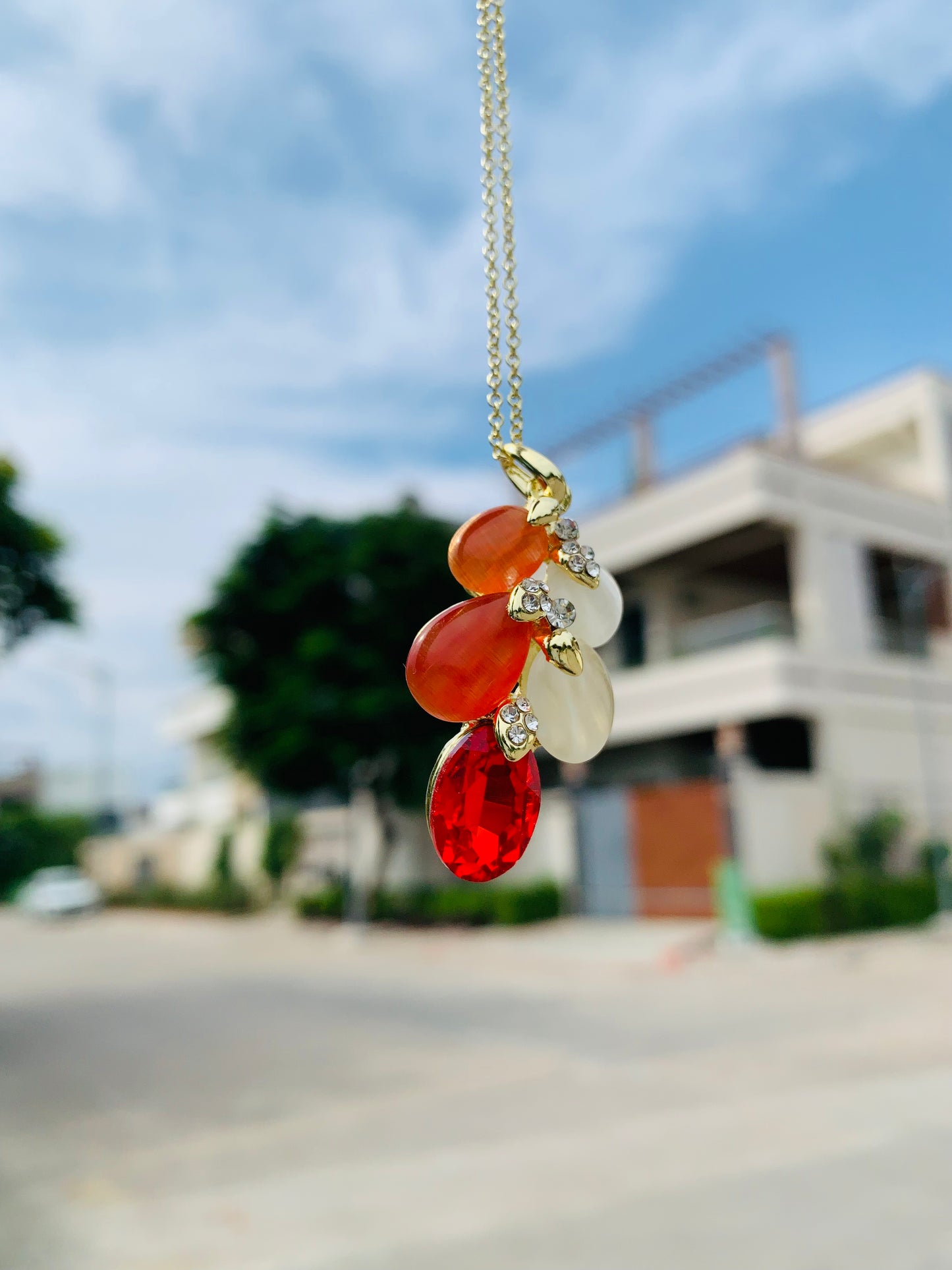 Crystal pendant set
