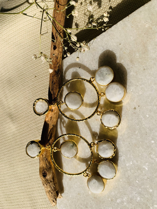 Natural stone earrings