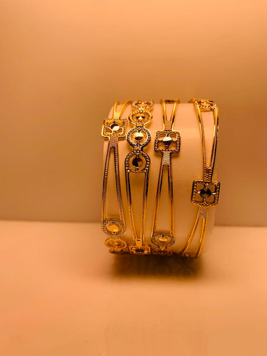 Real gold design bangles