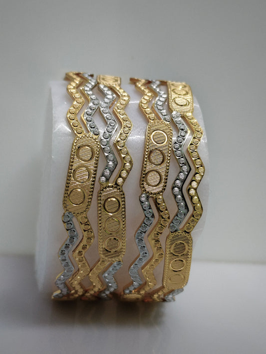 Real gold look bangles